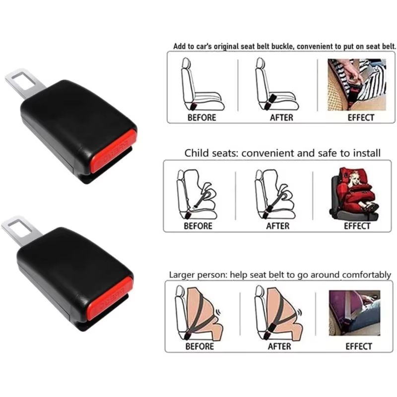 DriveEase 4Piece Car Enhancement Set Cup Holder Mats Seat Belt Extenders 1