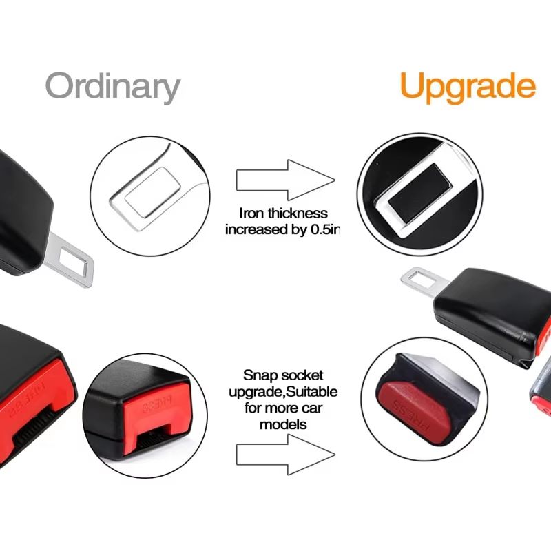 DriveEase 4Piece Car Enhancement Set Cup Holder Mats Seat Belt Extenders 3