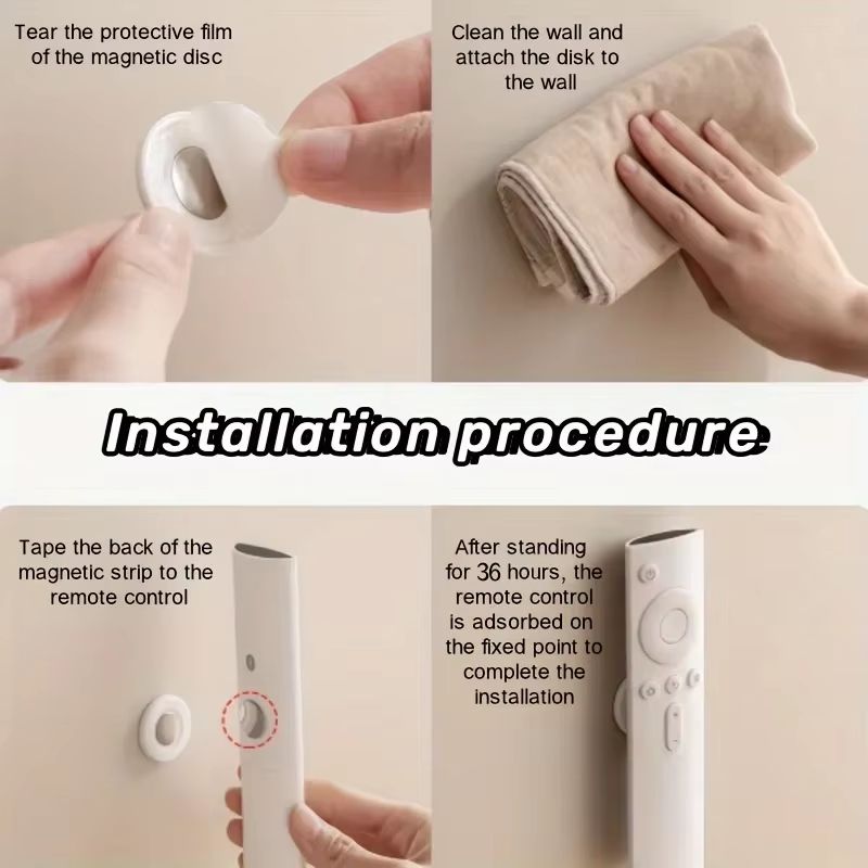 MagnaGrip SelfAdhesive Magnetic Remote Control Holder  Strong Wall Mount For TV  Home Office 5