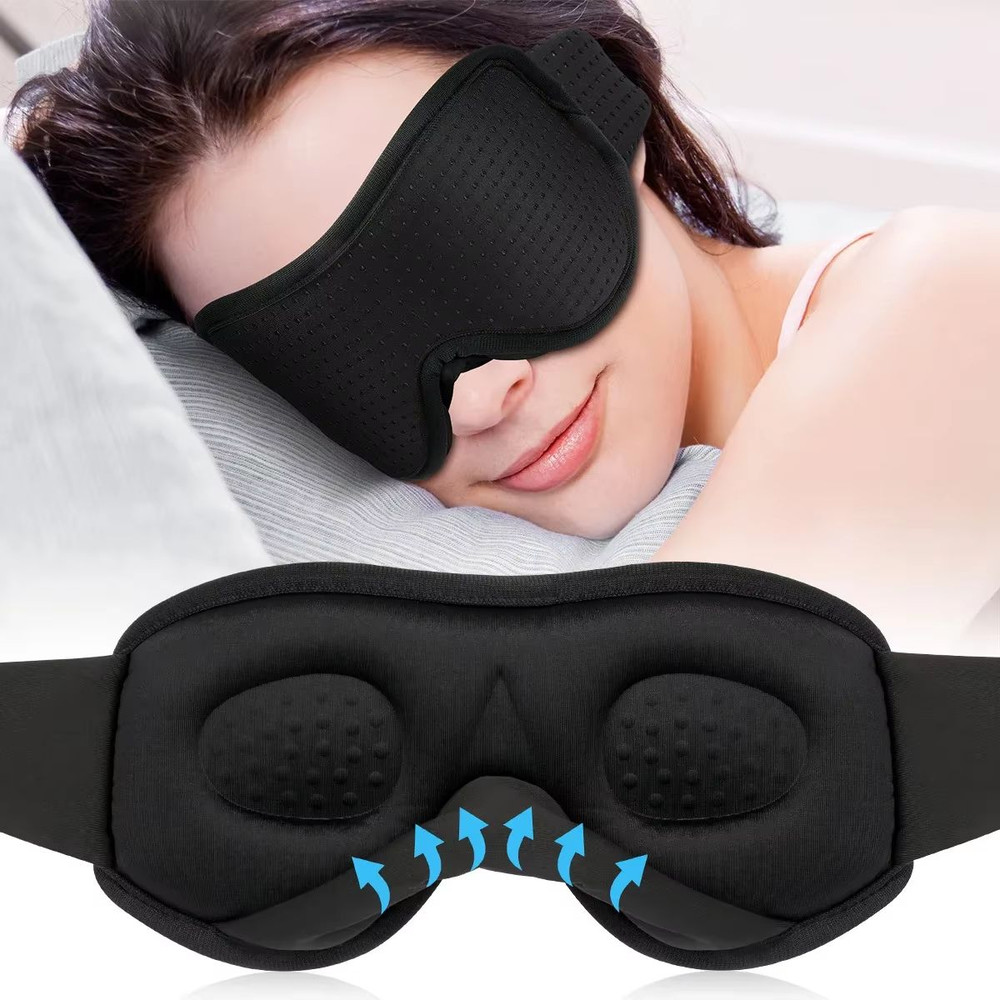 SleepVoid 3D Contoured Sleep Mask Sanctuary For Travel Daytime Naps Night Rest 1