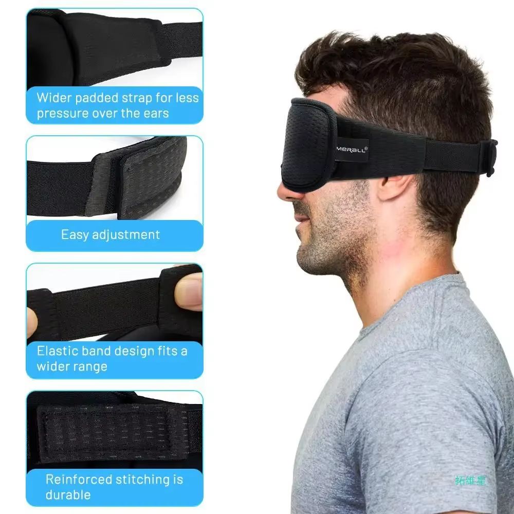 SleepVoid 3D Contoured Sleep Mask Sanctuary For Travel Daytime Naps Night Rest 4