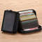 HeritageVault Vintage Solid Leather Zip Wallet MultiSlot Card Coin Pouch 0