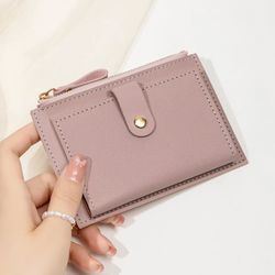 slimchic ultra-thin pu leather mini card wallet