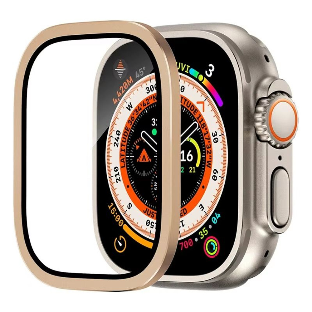 RuggedGuard Alloy 9H Tempered Glass Shield FullCoverage For Apple Watch Ultra 49 Mm 9