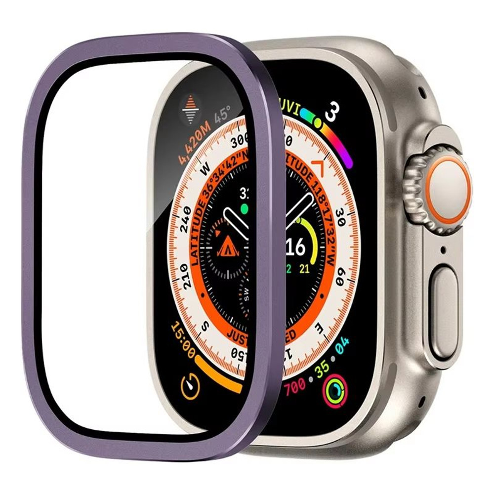 RuggedGuard Alloy 9H Tempered Glass Shield FullCoverage For Apple Watch Ultra 49 Mm 10