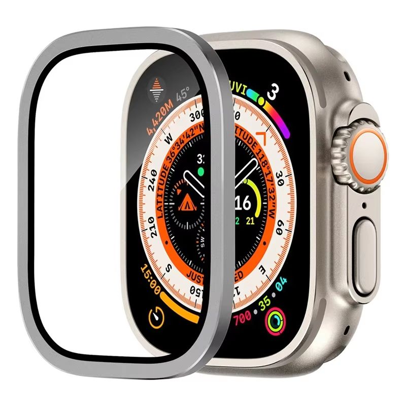 RuggedGuard Alloy 9H Tempered Glass Shield FullCoverage For Apple Watch Ultra 49 Mm 11