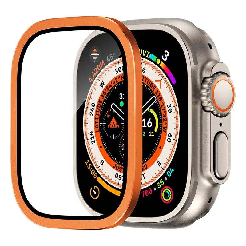 RuggedGuard Alloy 9H Tempered Glass Shield FullCoverage For Apple Watch Ultra 49 Mm 12