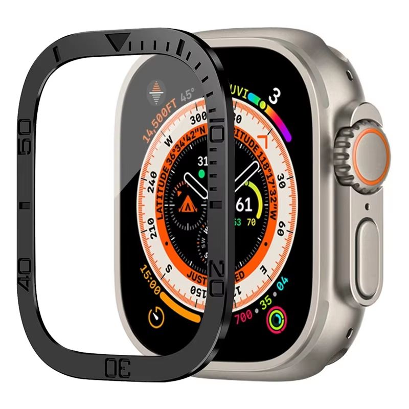 RuggedGuard Alloy 9H Tempered Glass Shield FullCoverage For Apple Watch Ultra 49 Mm 14