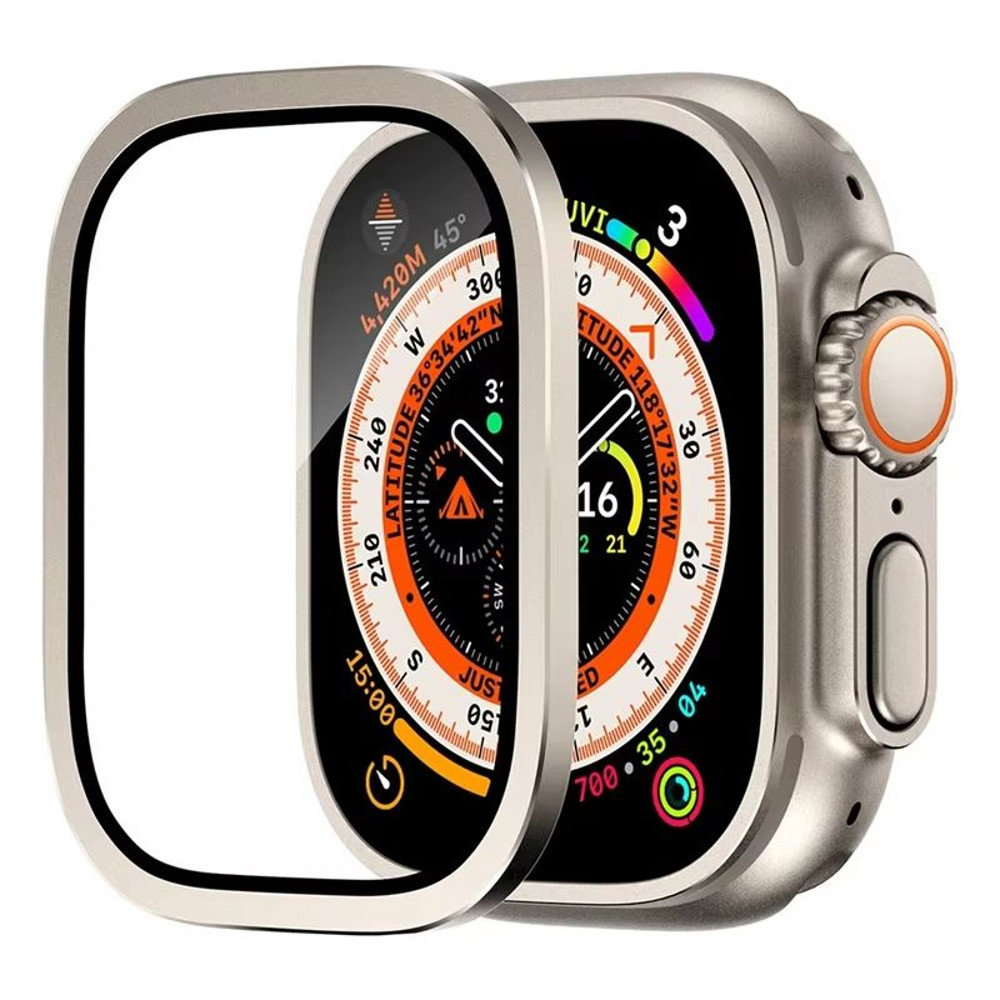 RuggedGuard Alloy 9H Tempered Glass Shield FullCoverage For Apple Watch Ultra 49 Mm 7