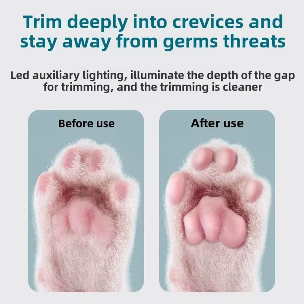 PetGroom Pro LED Waterproof Hair  Paw Trimmer  Precision Grooming For Dogs  Cats 2