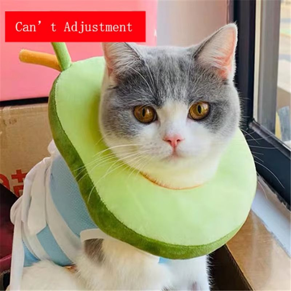 ComfortGuard Toast  Avocado Soft Cotton ECollar  Adjustable WoundProtection Shield For Dogs  Cats 9