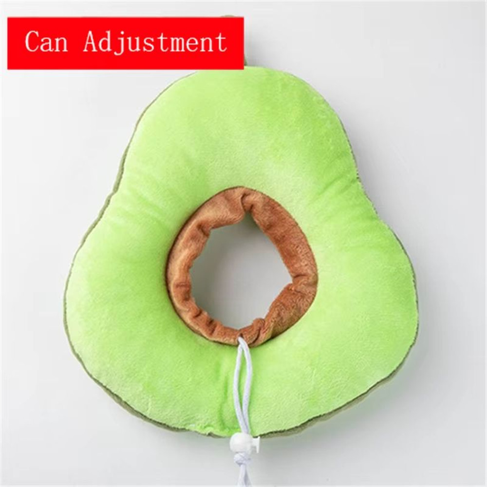 ComfortGuard Toast  Avocado Soft Cotton ECollar  Adjustable WoundProtection Shield For Dogs  Cats 7