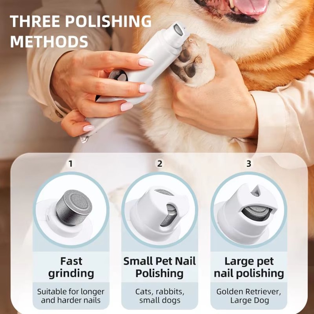 PawPrecise LED Waterproof Dog Cat Paw Trimmer Rechargeable Grooming Clipper 3