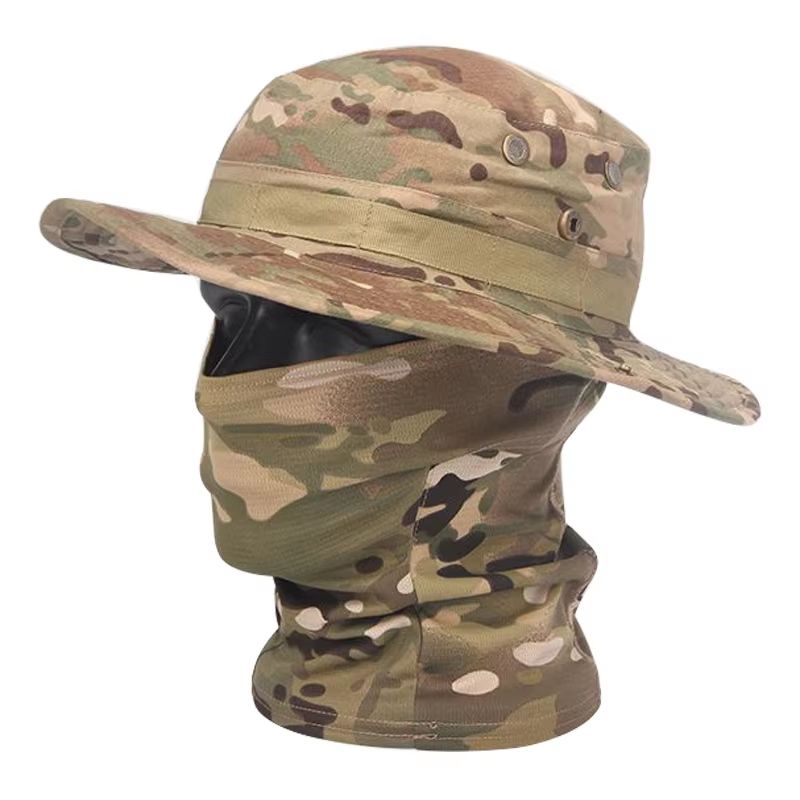 CamoShield Foldable Boonie Cap Balaclava Hat Suit WideBrim Outdoor SunProtection Cap 0