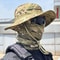 CamoShield Foldable Boonie Cap Balaclava Hat Suit WideBrim Outdoor SunProtection Cap 1
