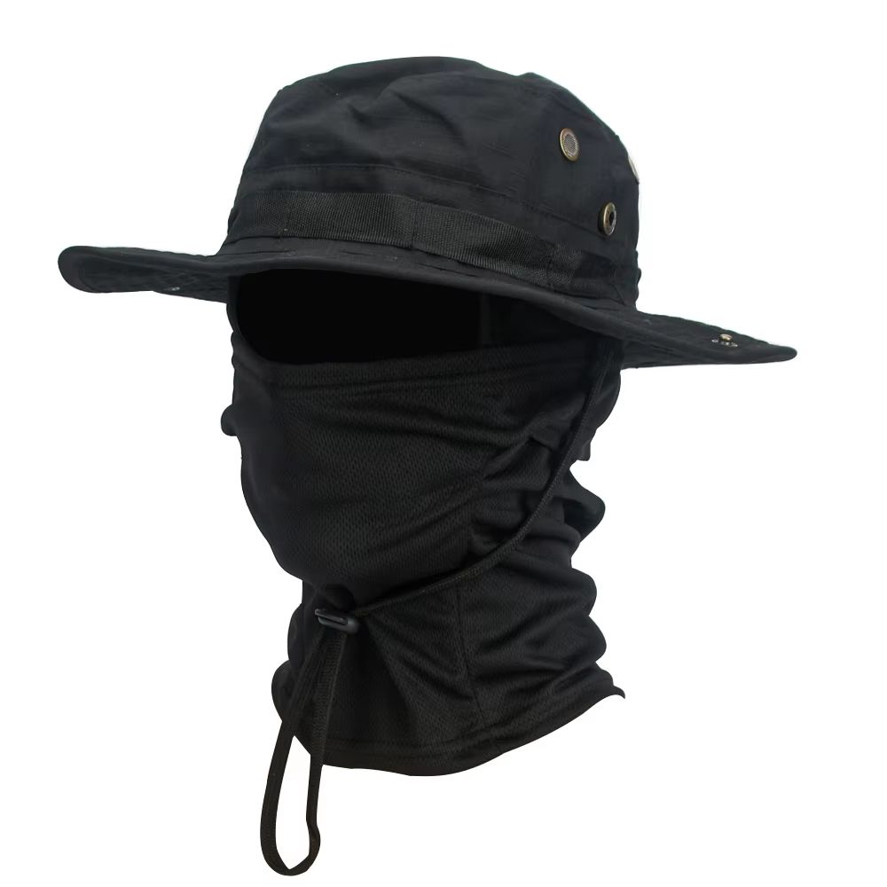 CamoShield Foldable Boonie Cap Balaclava Hat Suit WideBrim Outdoor SunProtection Cap 8