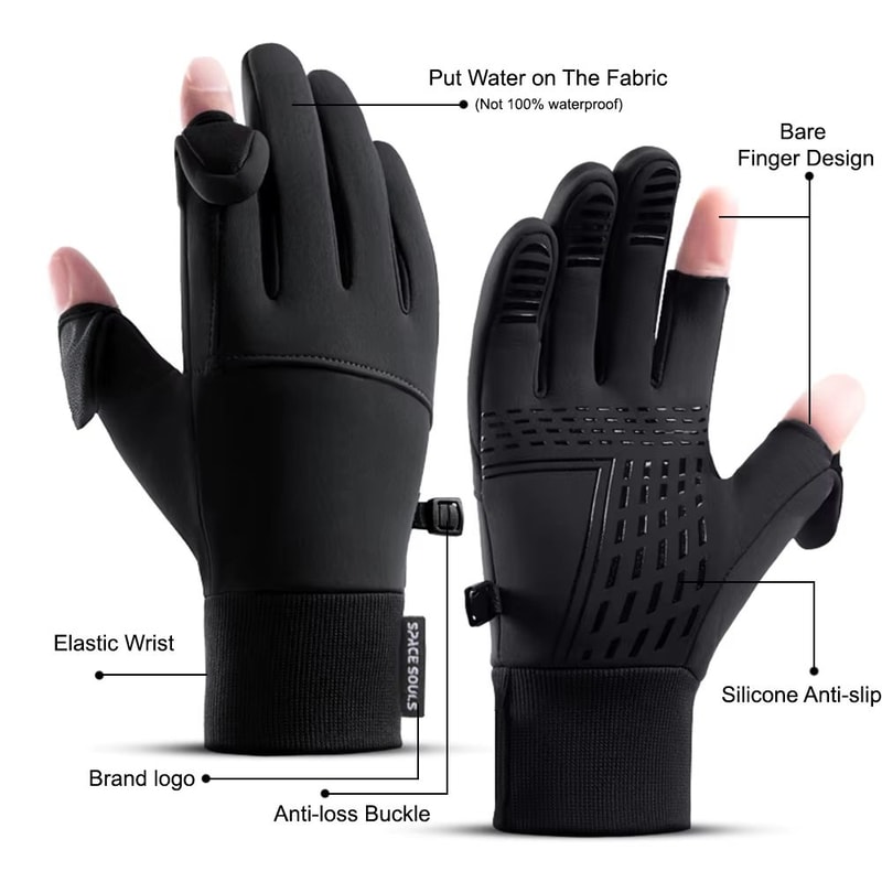 ArcticShield Waterproof Windstopper TouchScreen Gloves Unisex Winter Outdoor Sports Essentials 3
