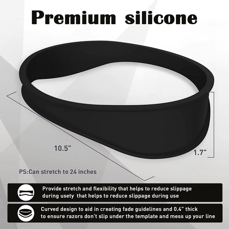 ProLine Curved Silicone Haircut Band DIY Neckline HairTrimming Guide 3