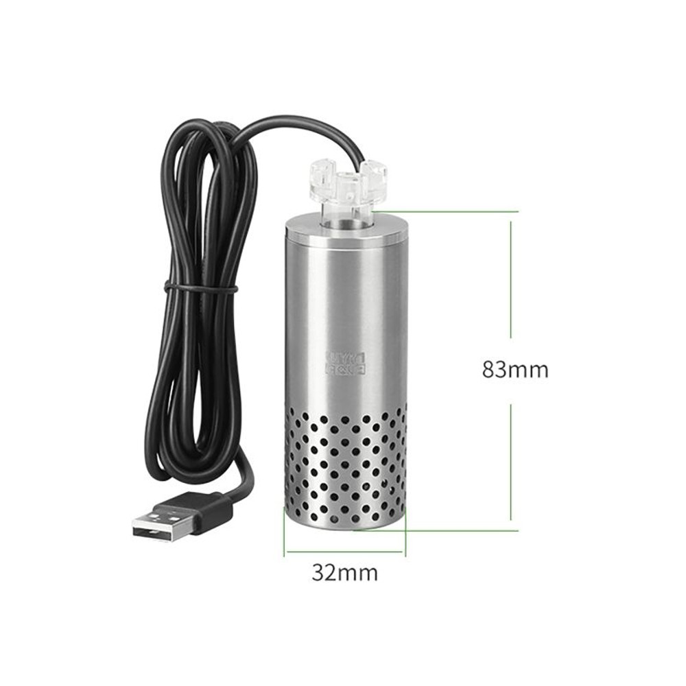 Aquarium Surface Skimmer With USB Electric Oil Film Remover Stainless Steel Floating Filter 2