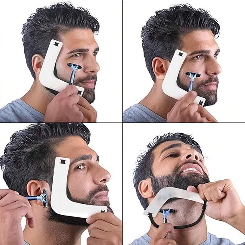 ClearLine Beard Neckline Shaping Kit Precision Guide For Grooming Mustache Goatee Neckline 3