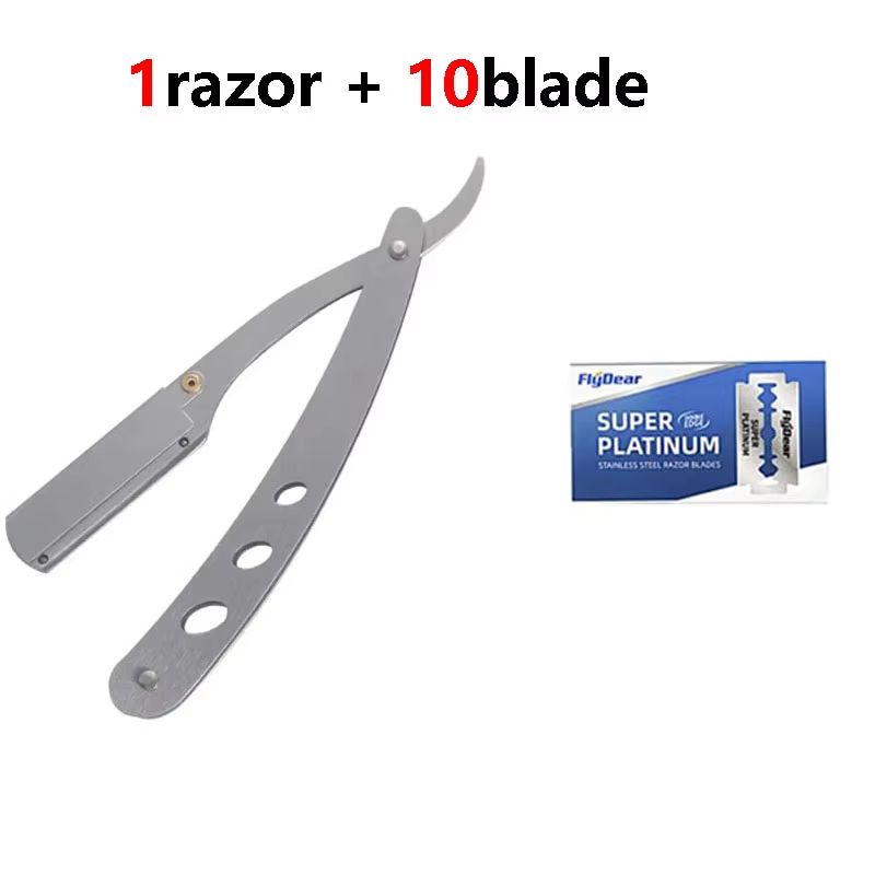 PrecisionCut Professional StraightEdge Razor Stainless Steel Folding Shaver For Barbers Grooming 8