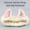 CuteCat Coral Plush Hairband Soft Bow Cat Ear Headband For FaceWash Makeup Skin Care 4