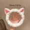 CuteCat Coral Plush Hairband Soft Bow Cat Ear Headband For FaceWash Makeup Skin Care 5