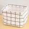 EcoStore Cotton Hemp Storage Basket HandHeld Printed Tabletop Organizer For Fabric Clothing 9