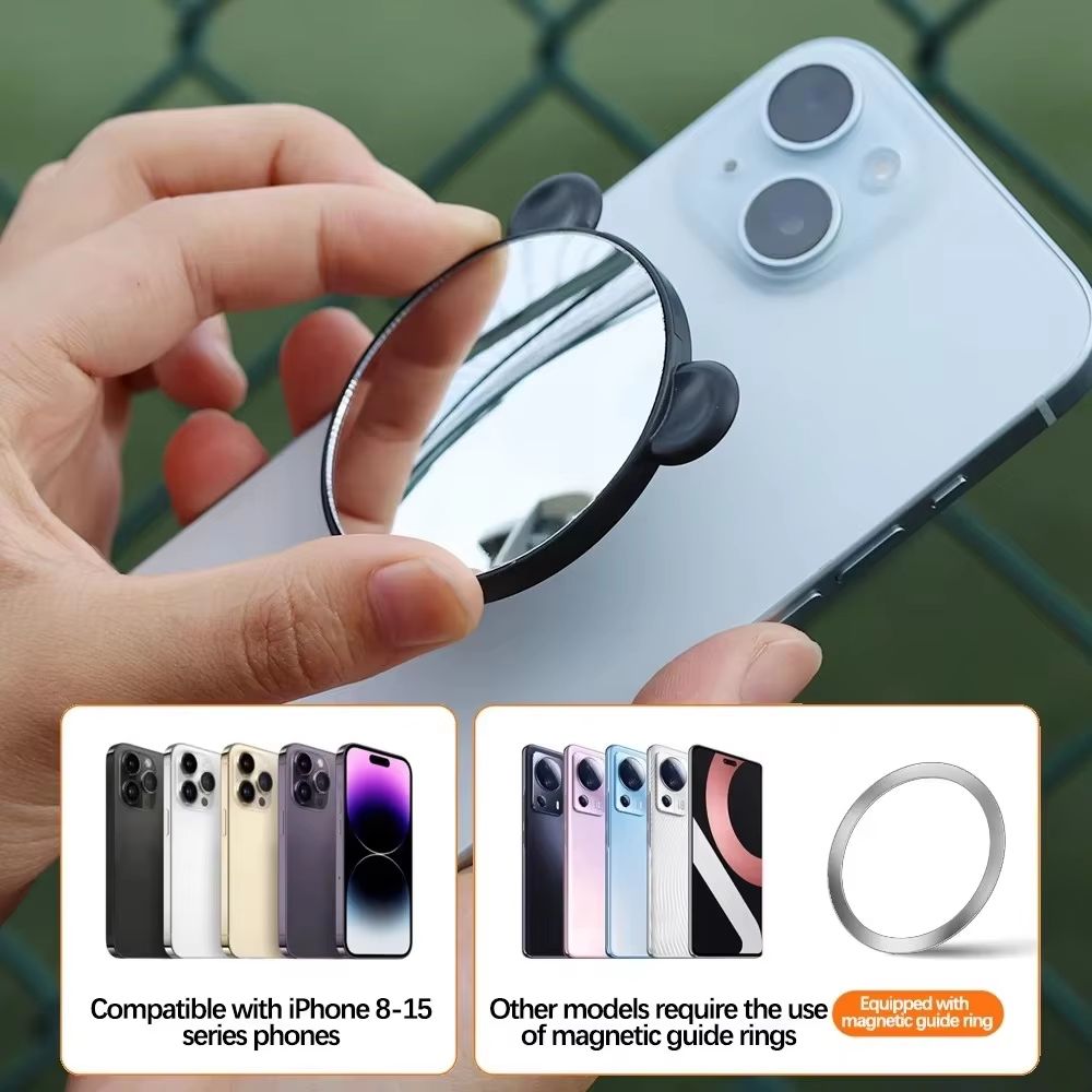 HandyMag Magnetic Selfie Mirror For IPhone MagSafe BackCamera Wide Angle Mirror Video Accessory 1