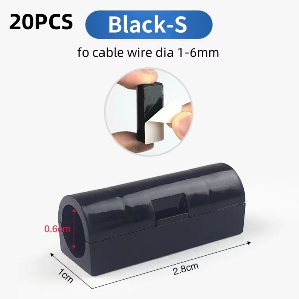 HandyClasp SelfAdhesive Cable Organizer Clips  SnapLock Wire Holder For Clean Desk  Wall Cord Manag 9