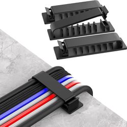 handygrip self-adhesive cable organizer clips – wire tie & clamp for car, home & office cord management