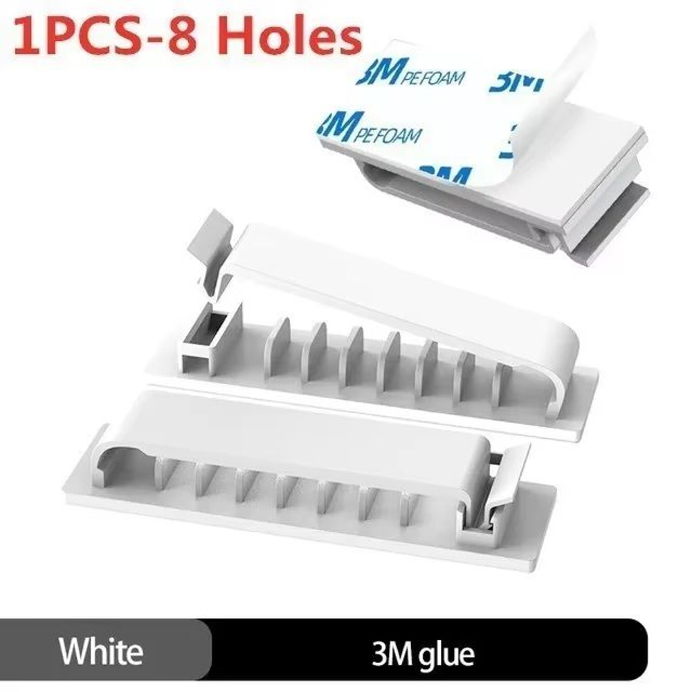 HandyGrip SelfAdhesive Cable Organizer Clips  Wire Tie  Clamp For Car Home  Office Cord Management 11