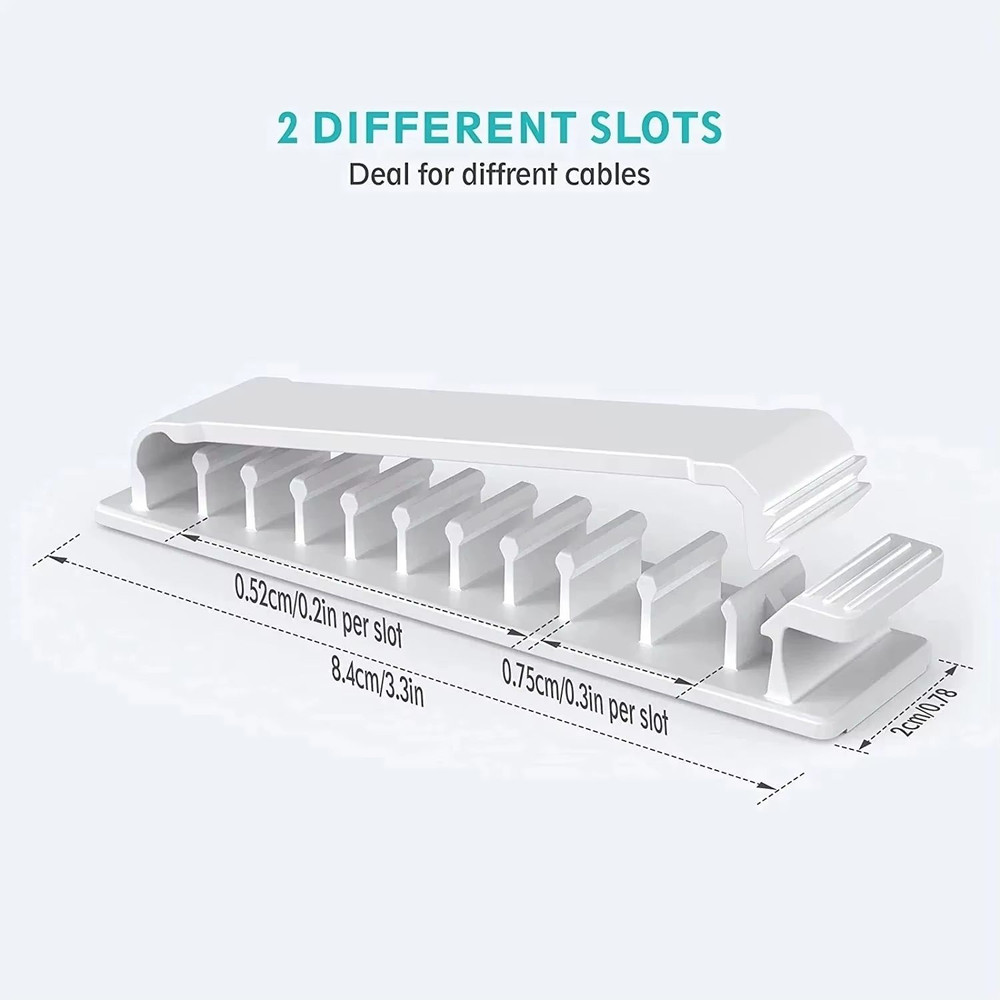 HandyGrip SelfAdhesive Cable Organizer Clips  Wire Tie  Clamp For Car Home  Office Cord Management 3
