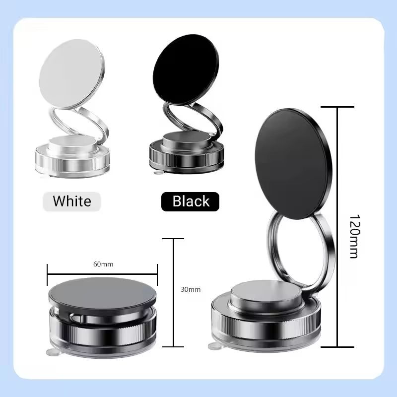 360 Rotating Magnetic Vacuum Car Phone Mount  Premium SuctionCup Holder With Strong Magnetic Adsorp 5