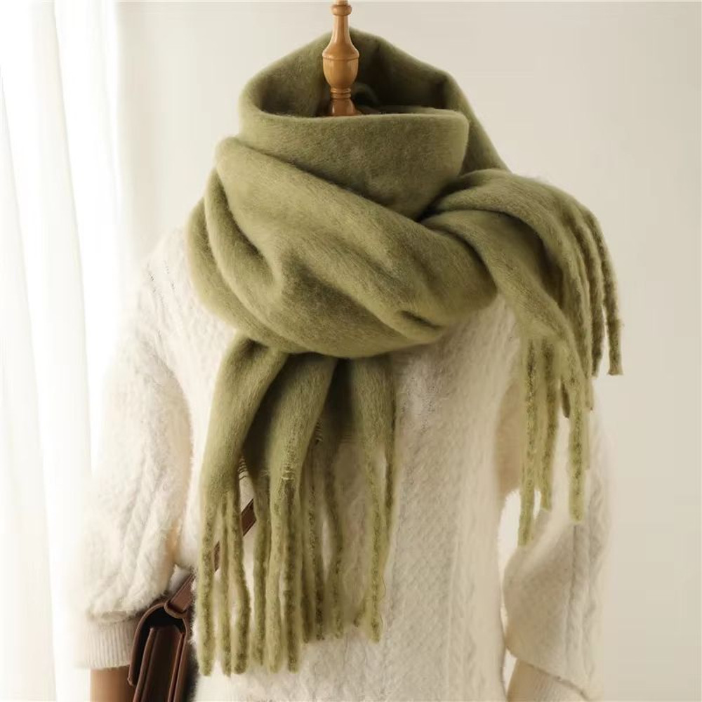 CozyLux Womens Winter Scarf Cashmere Feel Pashmina Wrap With Tassels 16