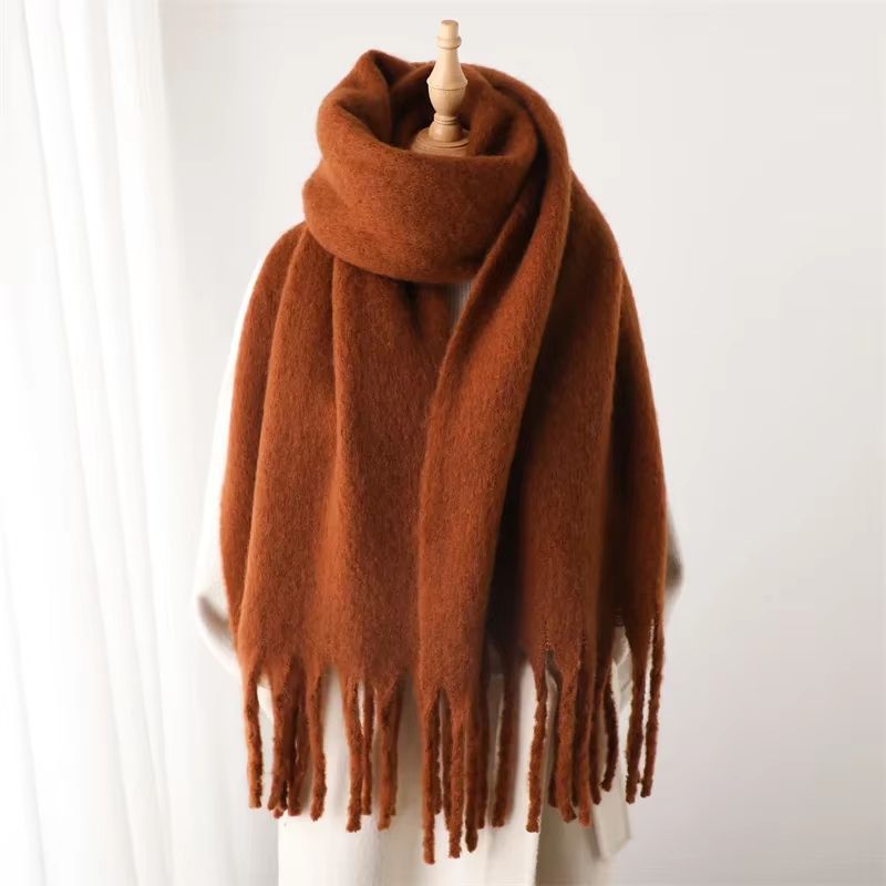 CozyLux Womens Winter Scarf Cashmere Feel Pashmina Wrap With Tassels 20