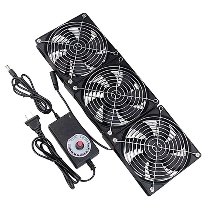 HighFlow 120 Mm 3000 RPM Cooling Fan With Speed Controller Universal Chassis Cabinet Airflow Solu 0