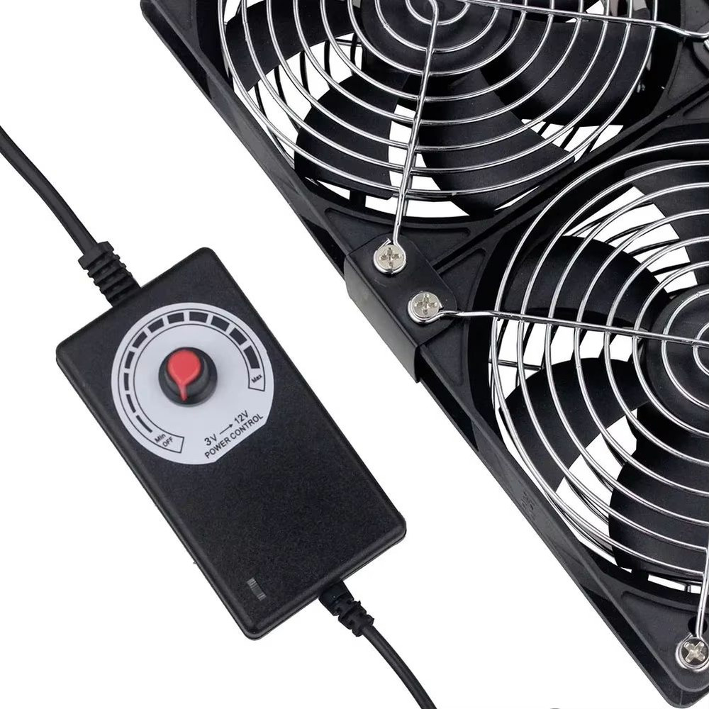 HighFlow 120 Mm 3000 RPM Cooling Fan With Speed Controller Universal Chassis Cabinet Airflow Solu 1