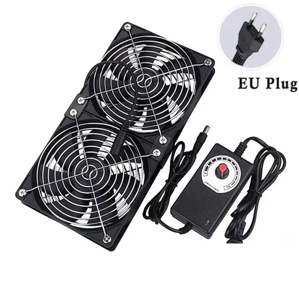 HighFlow 120 Mm 3000 RPM Cooling Fan With Speed Controller Universal Chassis Cabinet Airflow Solu 7