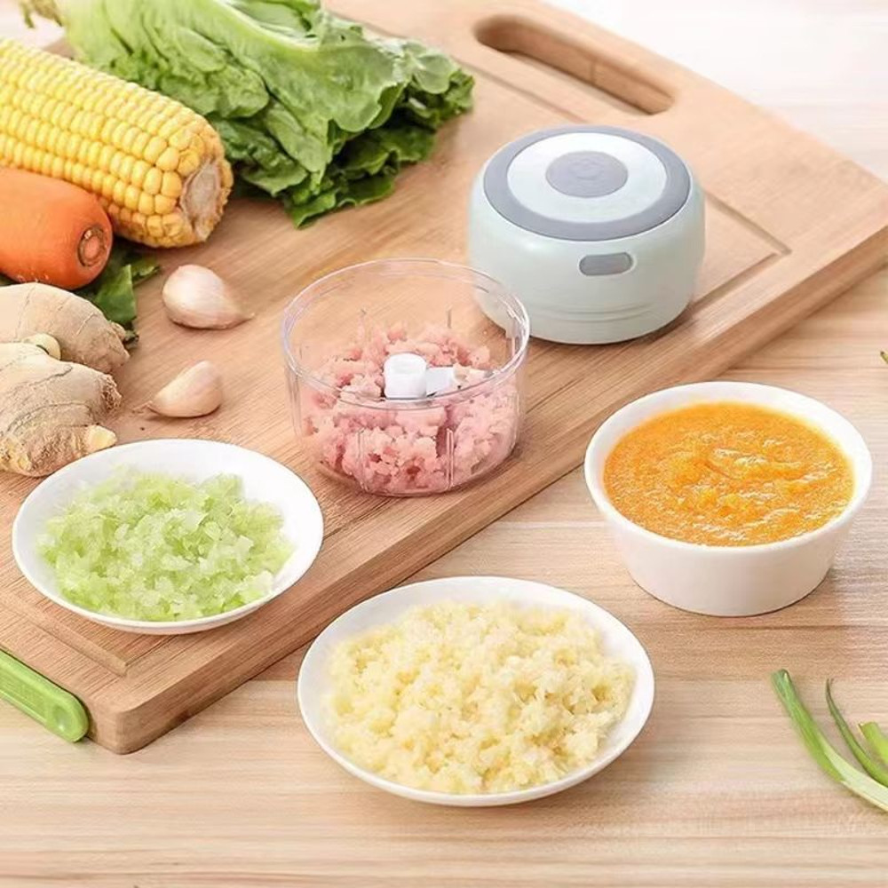 AllInOne 250 Ml Mini Food Processor Automatic Household Meat Grinder Baby Food Maker 2