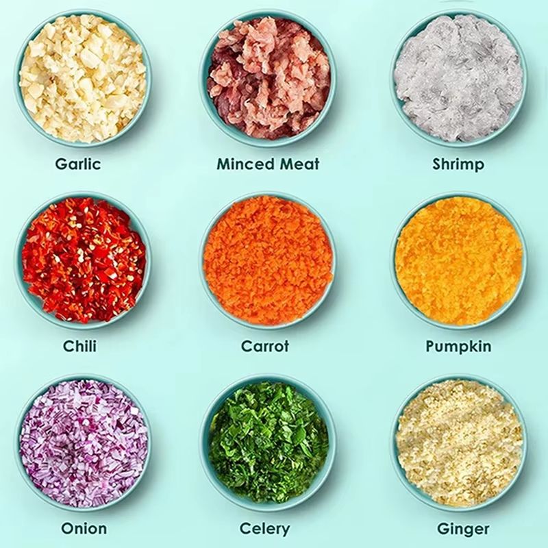 AllInOne 250 Ml Mini Food Processor Automatic Household Meat Grinder Baby Food Maker 4