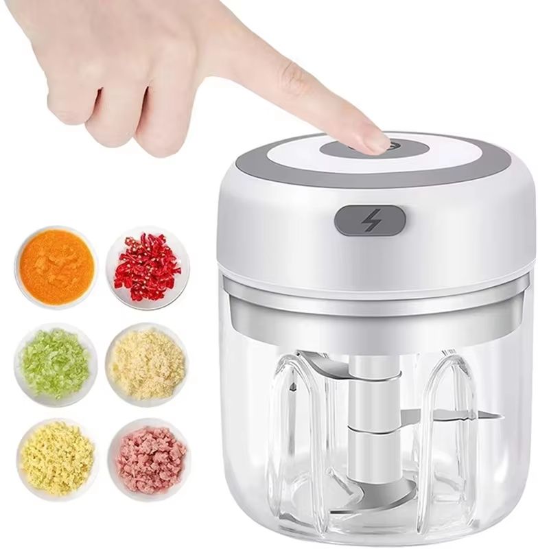 AllInOne 250 Ml Mini Food Processor Automatic Household Meat Grinder Baby Food Maker 6