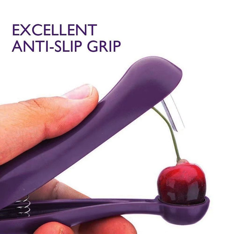 QuickSqueeze Cherry Seed Remover Easy Pit Tool For Cherries Small Fruits 2