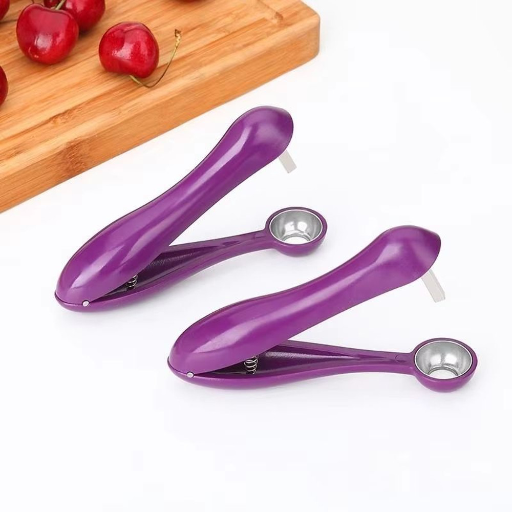 QuickSqueeze Cherry Seed Remover Easy Pit Tool For Cherries Small Fruits 3