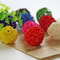 Natural Rattan Sepak Takraw Chew Balls For Parrots 10Piece Primary Colour Set 0