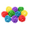 Natural Rattan Sepak Takraw Chew Balls For Parrots 10Piece Primary Colour Set 3