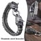 Viking WolfHead Stainless Steel Bracelet Nordic Wolf Head Personality Trendy Mens Accessory 2