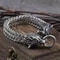 Viking WolfHead Stainless Steel Bracelet Nordic Wolf Head Personality Trendy Mens Accessory 4