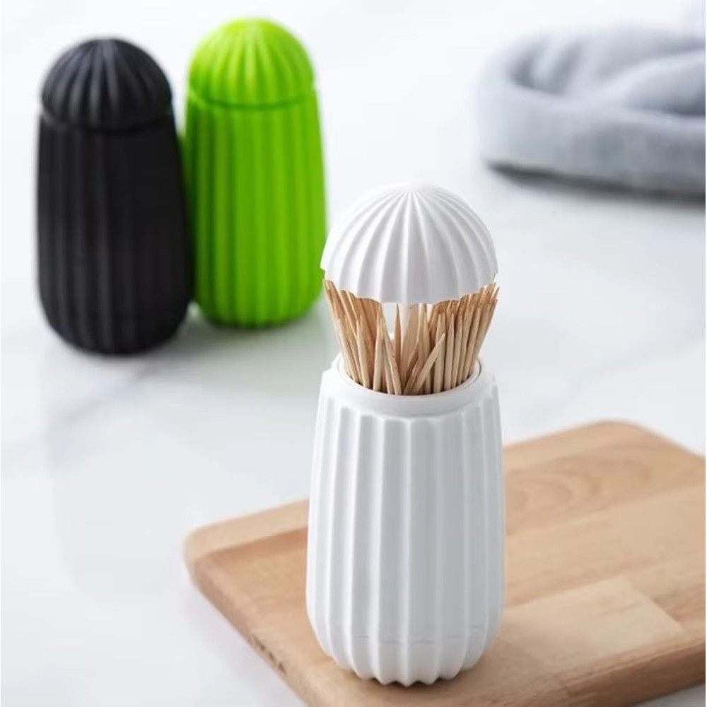 Creative Cactus Automatic Toothpick Swab Dispenser Box 1