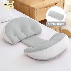 pangdube pregnancy pillow with free auxiliary pillow | cotton waist support body pillow for pregnant women